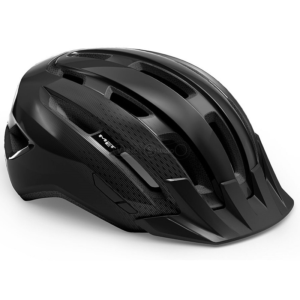 Вело шолом MET Downtown Black Glossy M/L (58-61 см)
