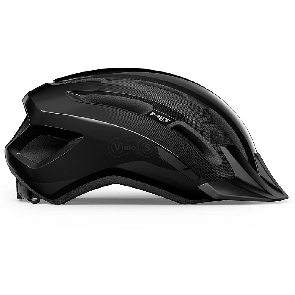 Вело шолом MET Downtown Black Glossy M/L (58-61 см)