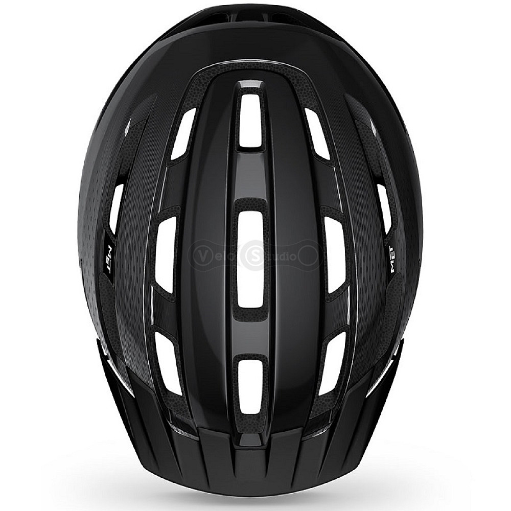 Вело шолом MET Downtown Black Glossy M/L (58-61 см)