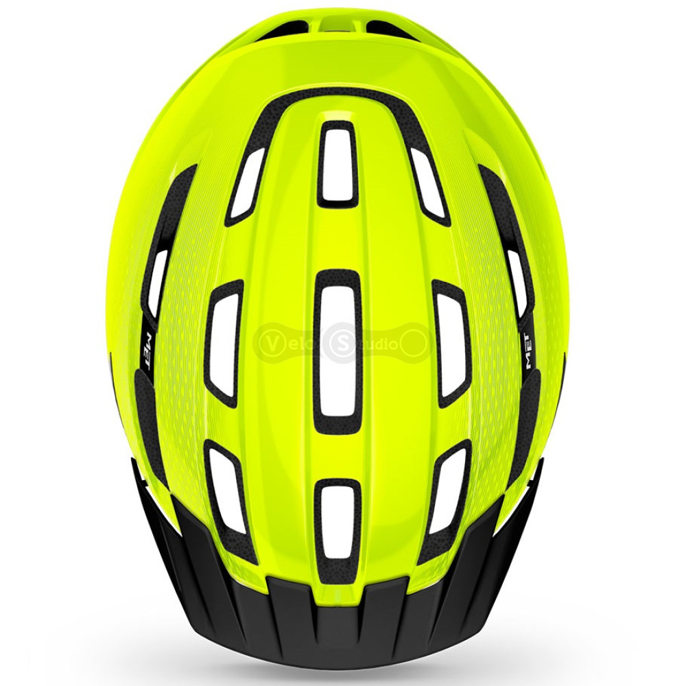 Вело шлем MET Downtown Fluo Yellow Glossy M/L (58-61 см)