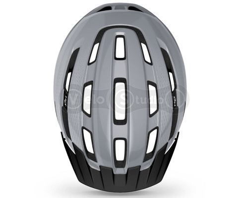 Вело шолом MET Downtown Gray Glossy S/M (52-58 см)