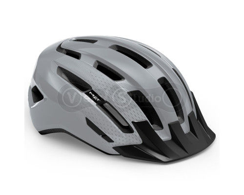 Вело шолом MET Downtown Gray Glossy S/M (52-58 см)