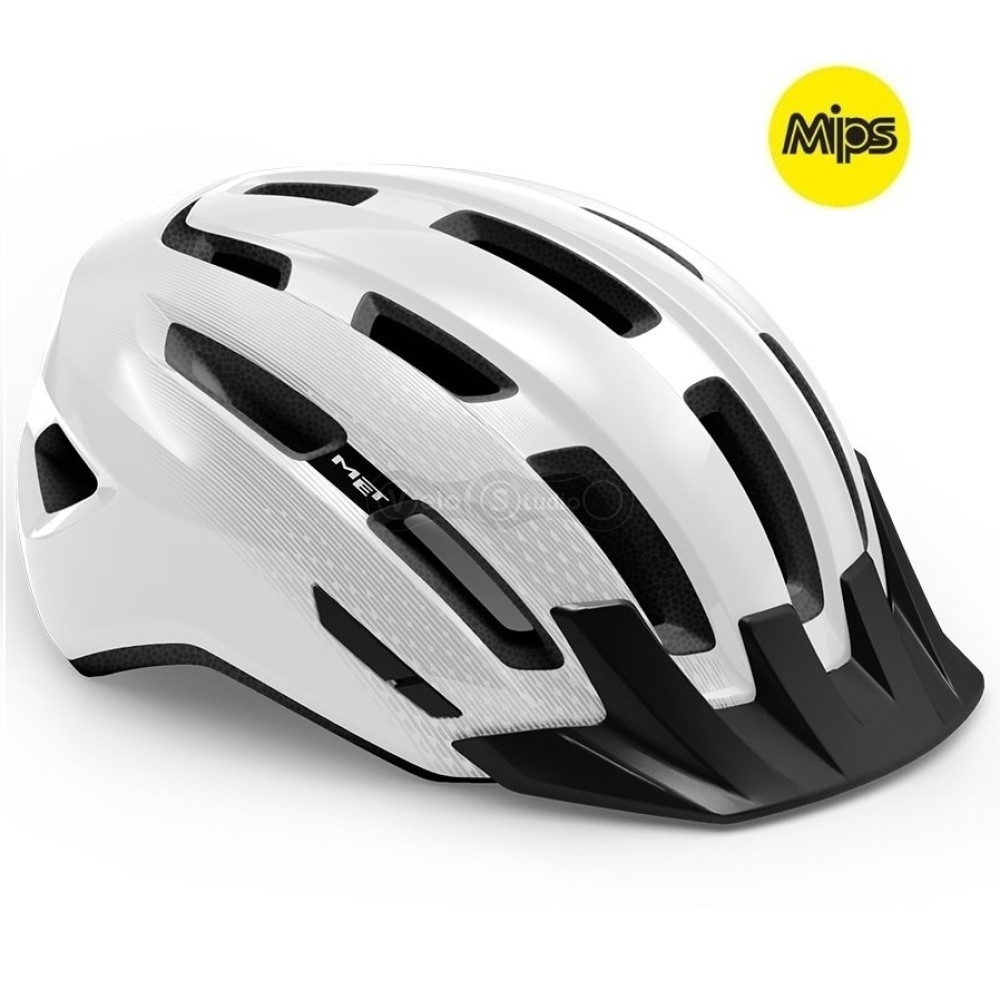 Вело шолом MET Downtown MIPS White Glossy M/L (58-61 см)