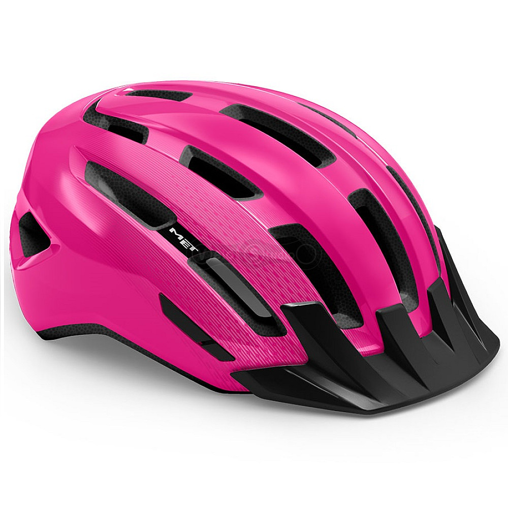 Вело шолом MET Downtown Pink Glossy S/M (52-58 см)