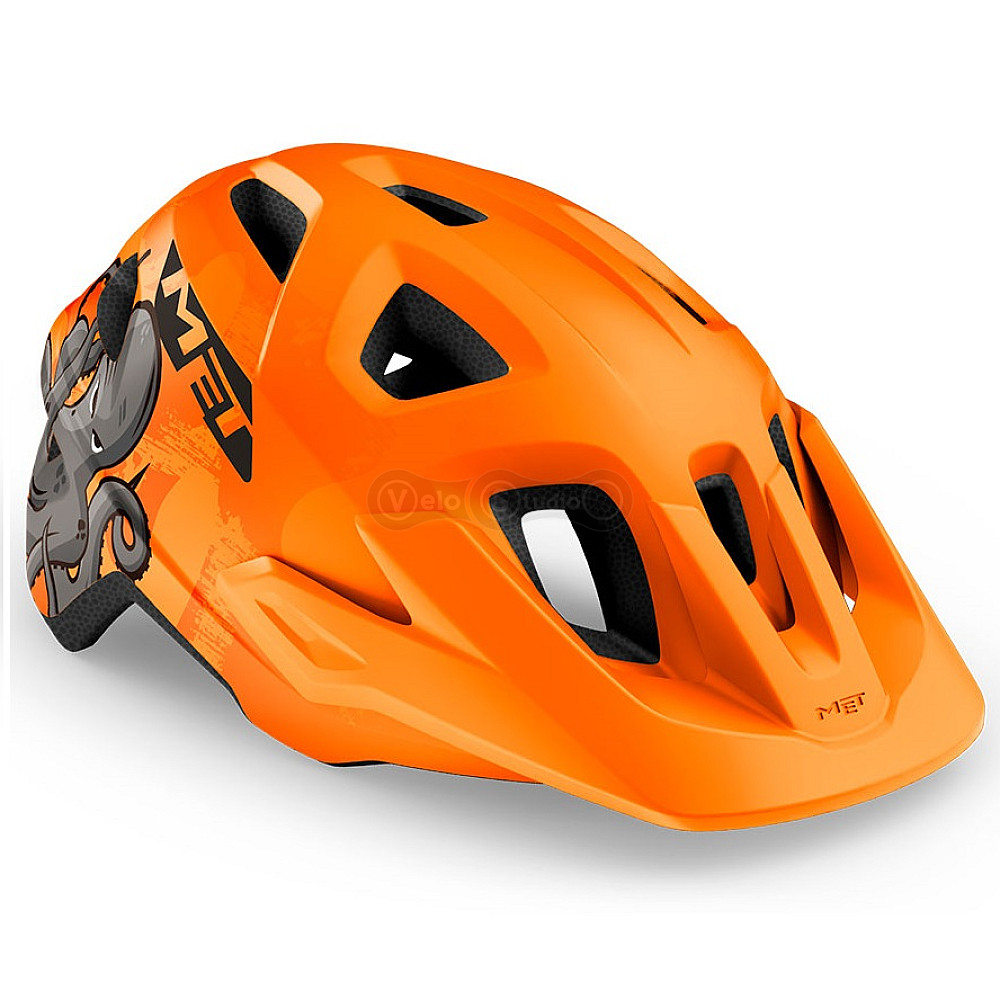 Вело шолом MET Eldar Orange Octopus Matt (52-57 см)