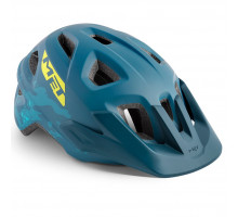 Вело шолом MET Eldar Petrol Blue Camo (52-57 см)