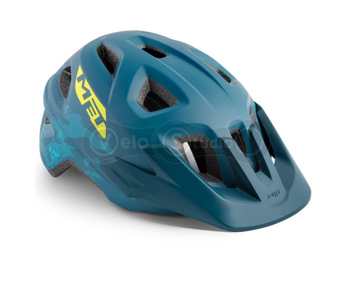 Вело шолом MET Eldar Petrol Blue Camo (52-57 см)