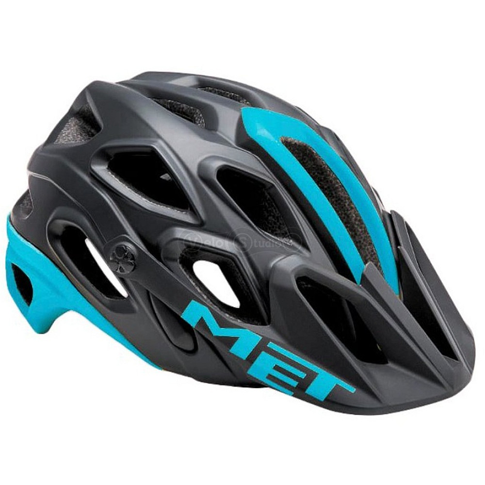 Вело шлем MET Lupo Black Light Blue M (54-58 см)