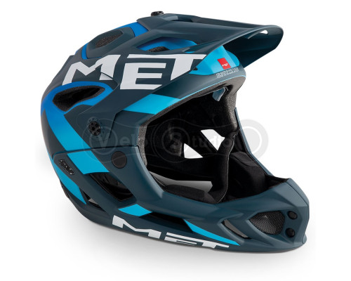 Вело шолом MET Parachute Blue Cyan S (51-56 см)