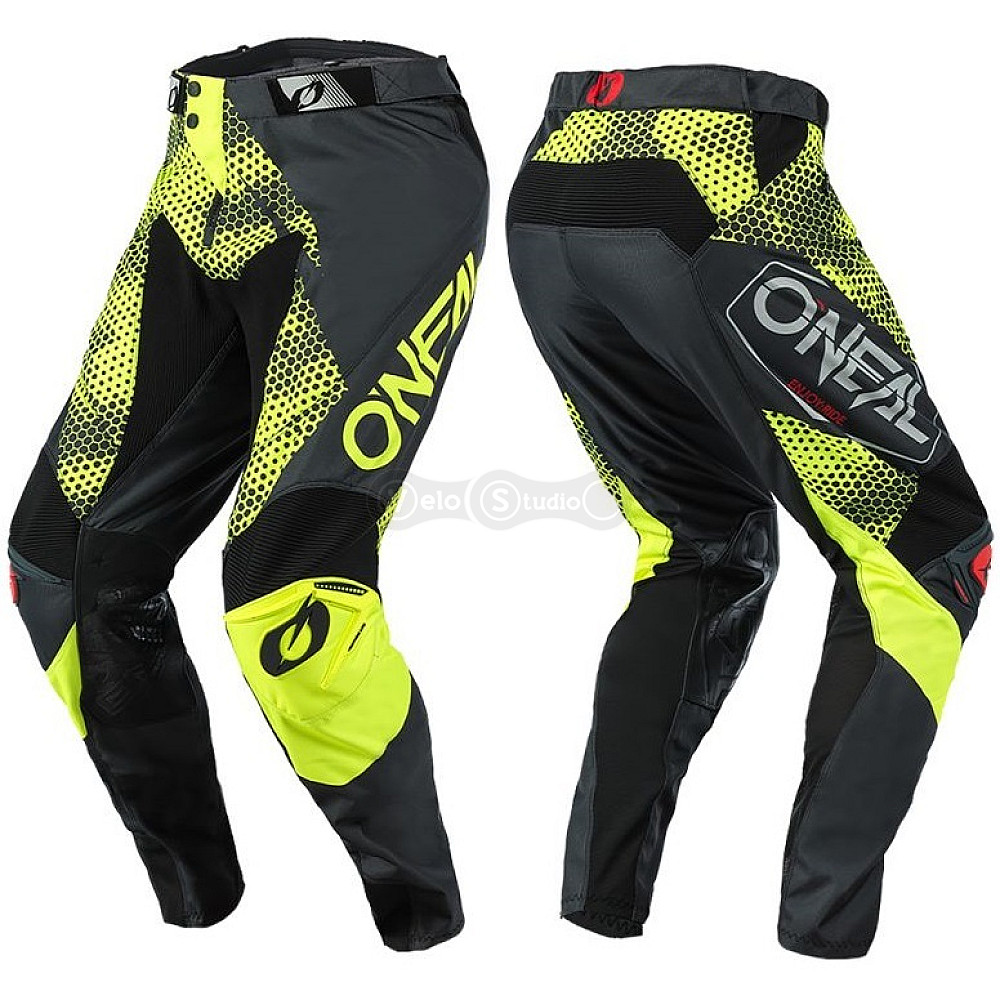Вело штани O`Neal Mayhem Pants Covert Charcoal Neon Yellow розмір 32