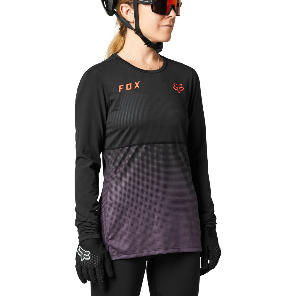 Джерси FOX Flexair LS Womens Black Purple размер S