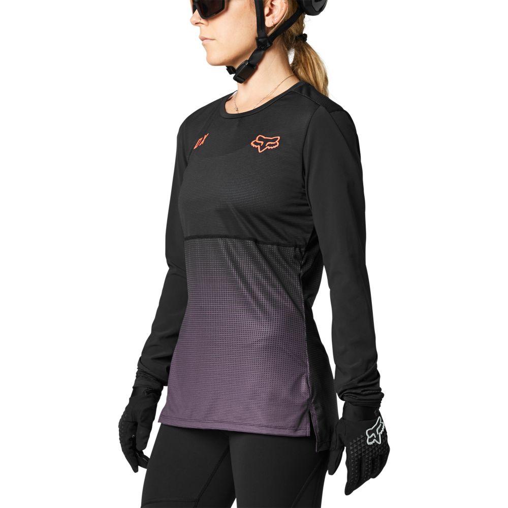 Джерси FOX Flexair LS Womens Black Purple размер S