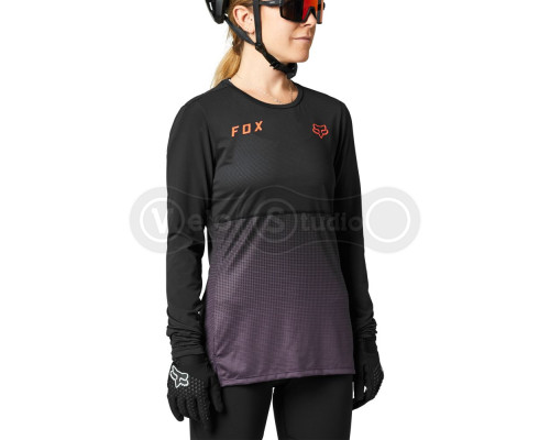 Джерсі FOX Flexair LS Womens Black Purple розмір S