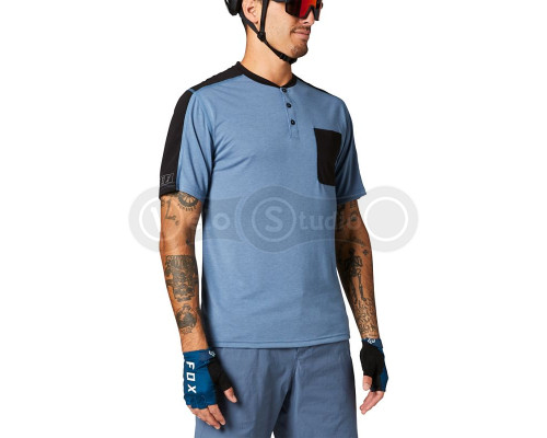 Джерси FOX Ranger Henley DR SS Matte Blue размер S