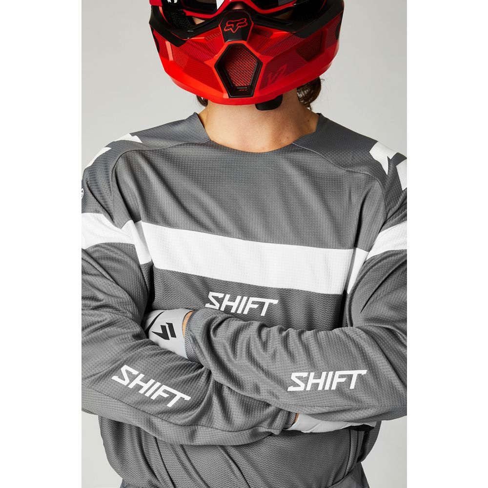 Джерси SHIFT White Label Void Jersey Grey/White размер L