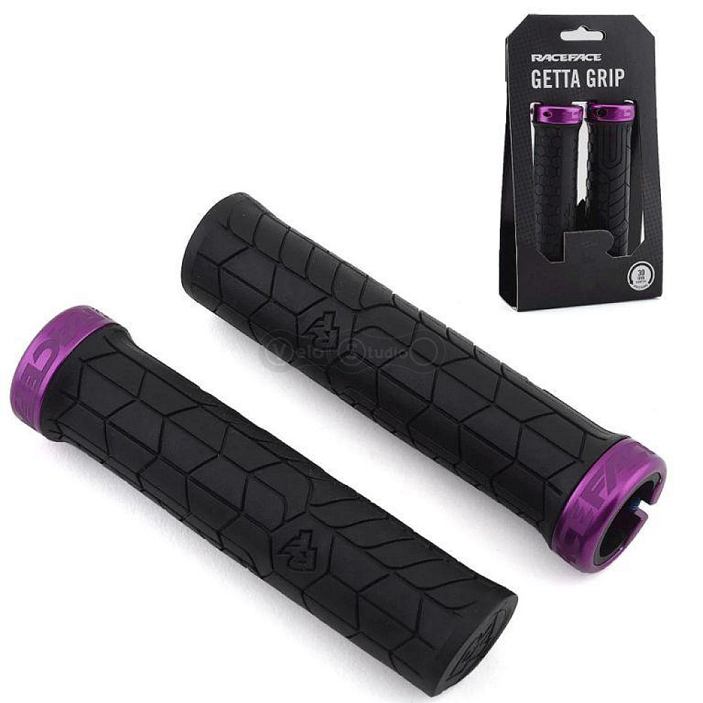 Грипси Race Face Getta Grips Black Purple 33 мм
