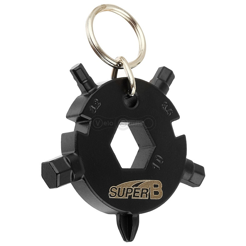 Брелок SuperB TB-FD08 (шестигранники + ключі для спиць)