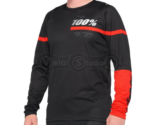 Джерси Ride 100% R-CORE Jersey Black Red размер M