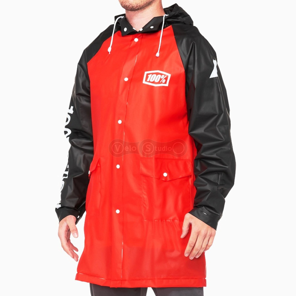 Вело куртка - дощовик Ride 100% Torrent Raincoat Red розмір L