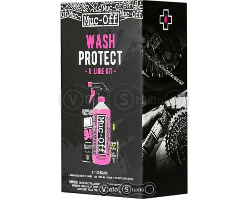 Набор Muc-Off Wash Protect and Dry Lube Kit (3 предмета)