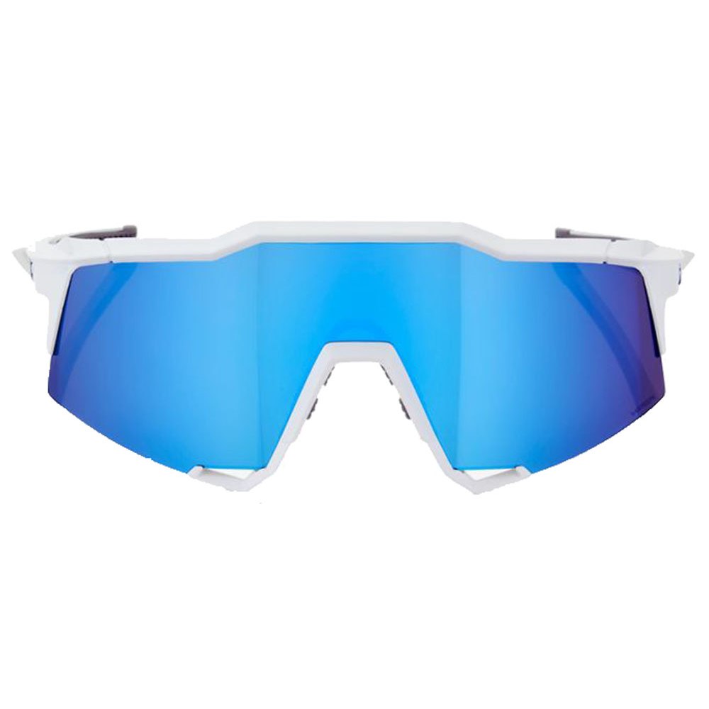 Велосипедные очки Ride 100% SpeedCraft SL - Matte White - HiPER Blue Multilayer Mirror + Clear