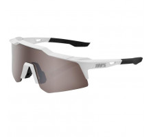 Велосипедные очки Ride 100% SpeedCraft SL - Matte White - HiPER Silver Mirror + Clear