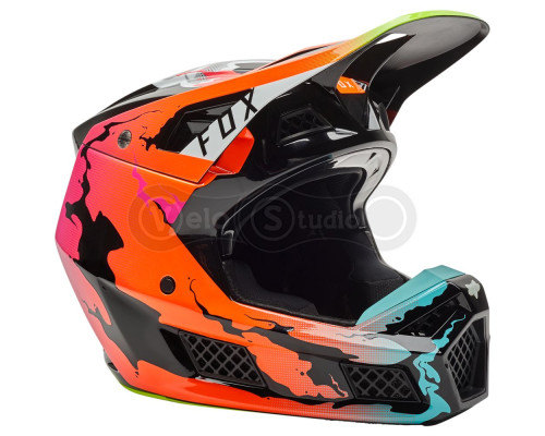 Мотошолом FOX V3 RS Pyre Helmet Multi M (57-59 см)