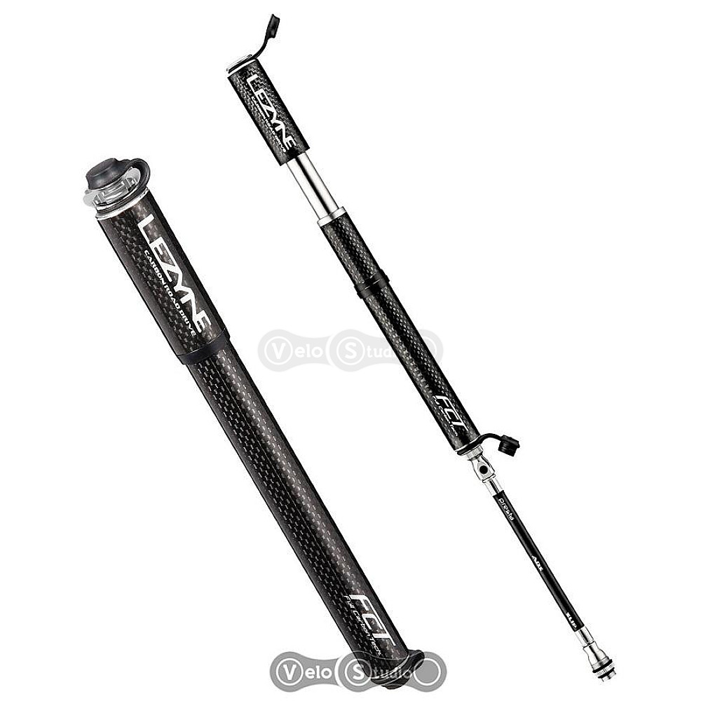 Велонасос Lezyne Carbon Road Drive 160 psi S-180 мм чёрный