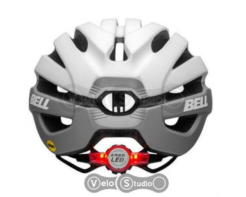 Вело шлем Bell Avenue LED MIPS бело-серый (54-61 см)