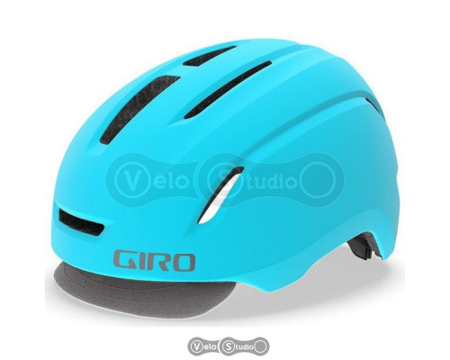 Вело шлем Giro Caden LED матовый голубой размер M (55-59 см)