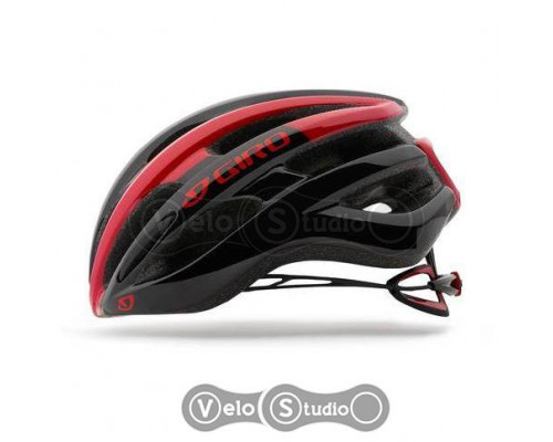 Вело шолом Giro Foray чорно-червоний розмір 55-59 см