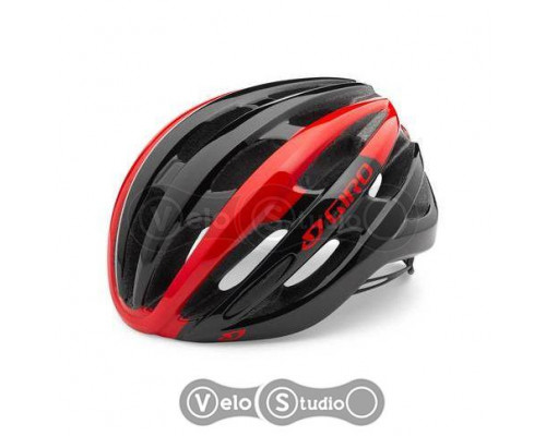 Вело шлем Giro Foray черно-красный размер 55-59 см
