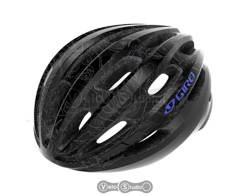 Вело шолом Giro Isode чорний/квітковий розмір 54-61 см