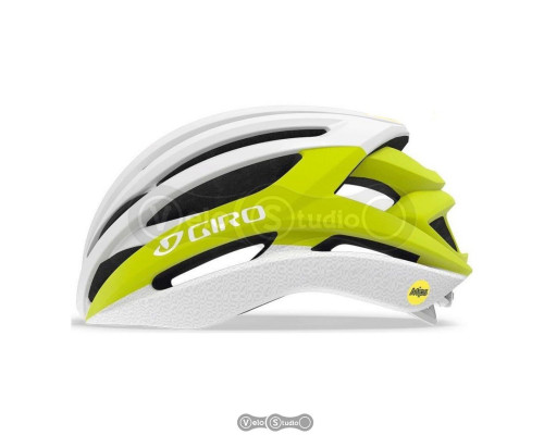 Вело шлем Giro Syntax MIPS белый матовый/желтый размер 55-59 см