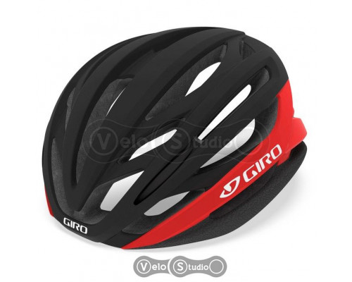 Вело шлем Giro Synthe MIPS II матовый черный/ярко-красный размер 55-59 см