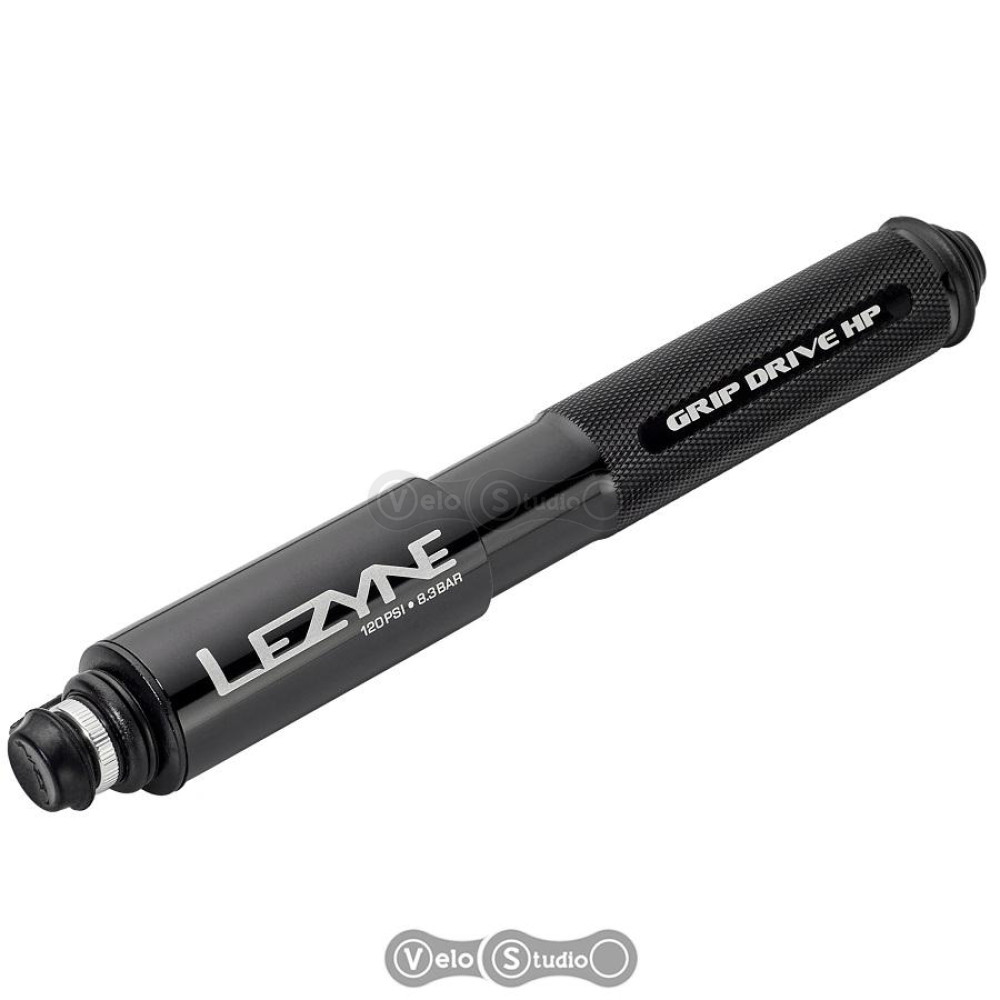 Ручний насос Lezyne Grip Drive HP-120 psi S-186 мм чорний