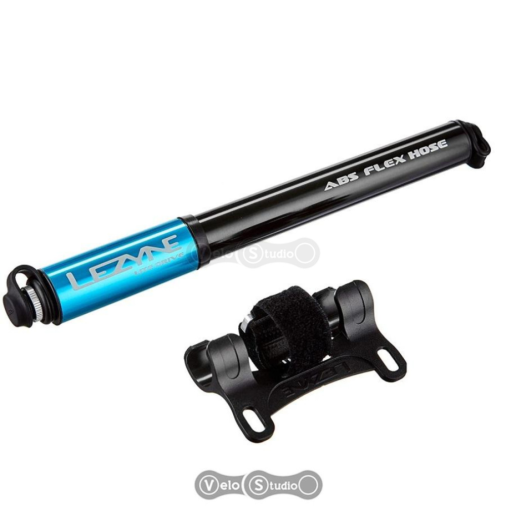 Велонасос Lezyne Lite Drive 160 psi S-180 мм синій