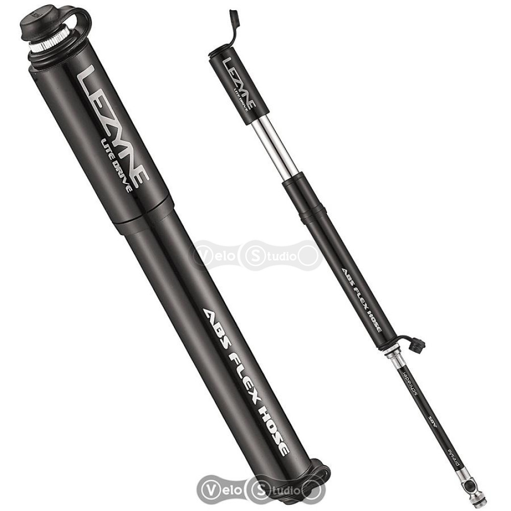 Велонасос Lezyne Lite Drive 160 psi S-180 мм чёрный