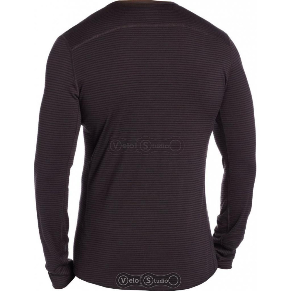 Термофутболка Icebreaker BF 200 Oasis LS Crewe Men stripe walnut overdye S