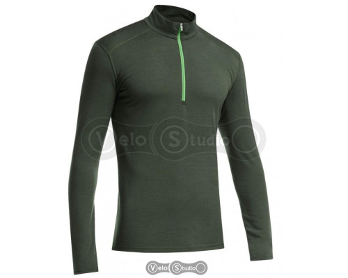 Термофутболка Icebreaker BF 200 Oasis LS Half Zip Men conifer/balsam S