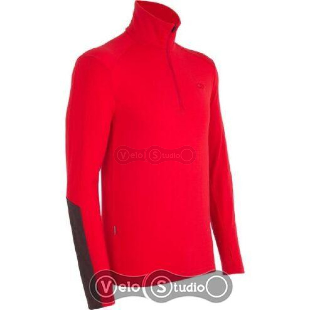 Термофутболка Icebreaker BF 260 Apex LS Half Zip Men rocket/walnut S