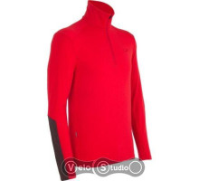 Термофутболка Icebreaker BF 260 Apex LS Half Zip Men rocket/walnut S