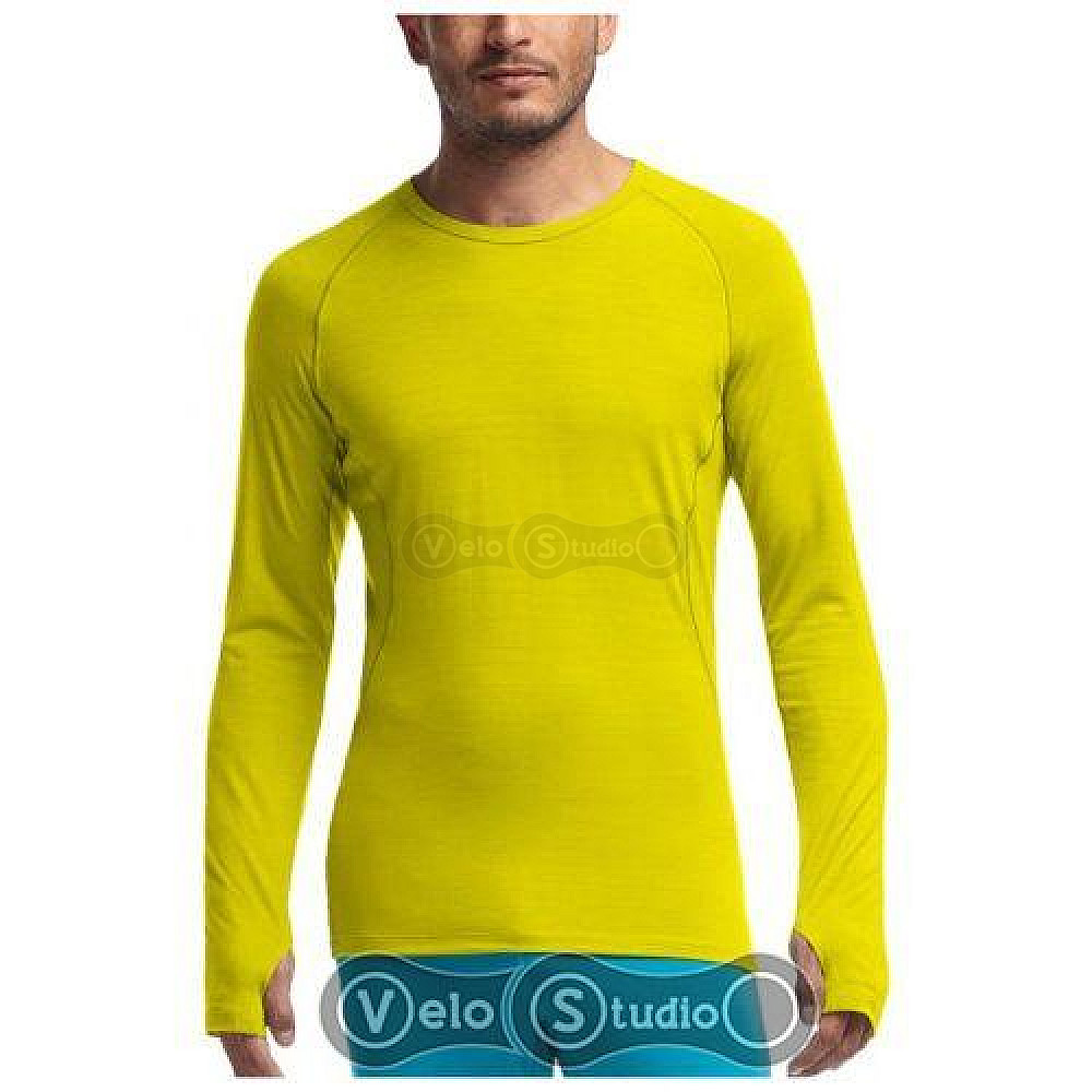 Термофутболка Icebreaker Sprint LS Crewe MEN charteuse/pine L