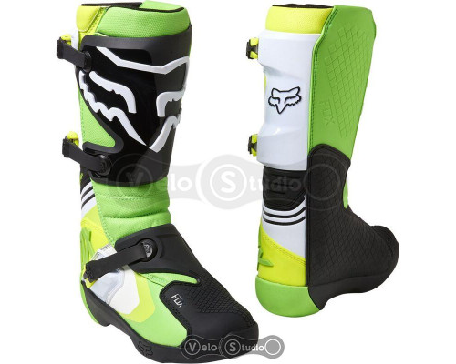Мотоботи FOX Comp Boot Green Yellow US 11