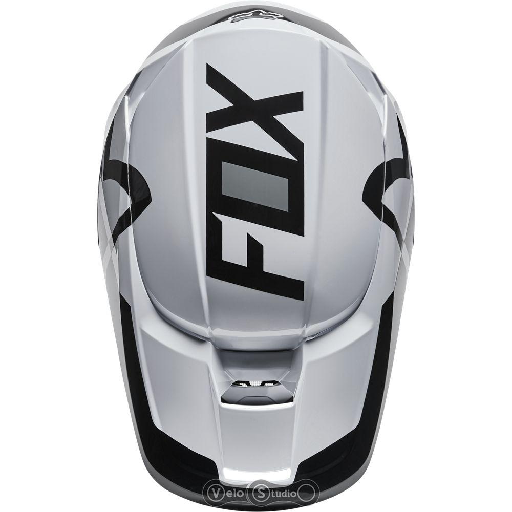 Мотошолом FOX V1 Mips Lux Black White L (59-60 см)