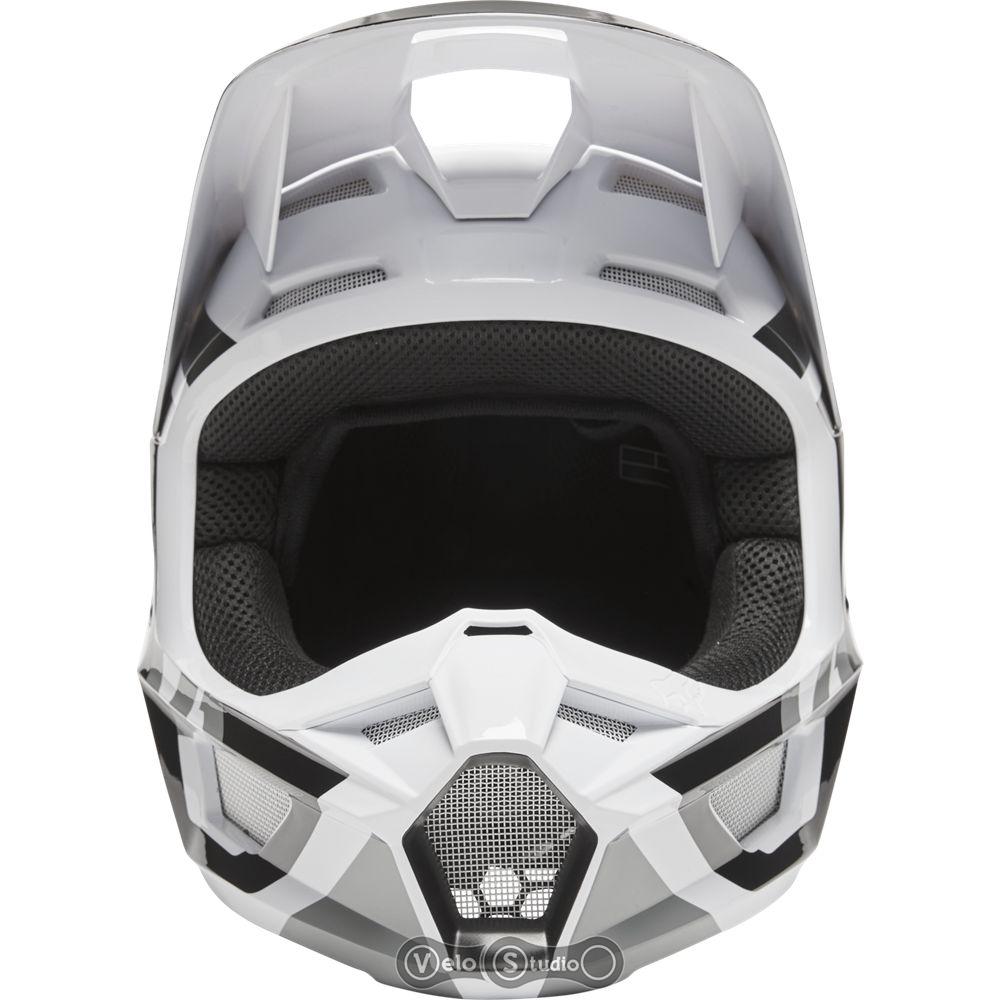 Мотошолом FOX V1 Mips Lux Black White L (59-60 см)