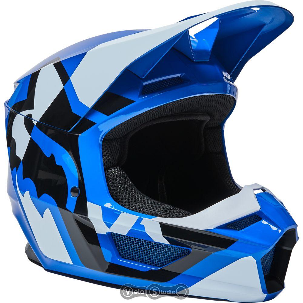 Мотошлем FOX V1 Mips Lux Blue S (55-56 см)