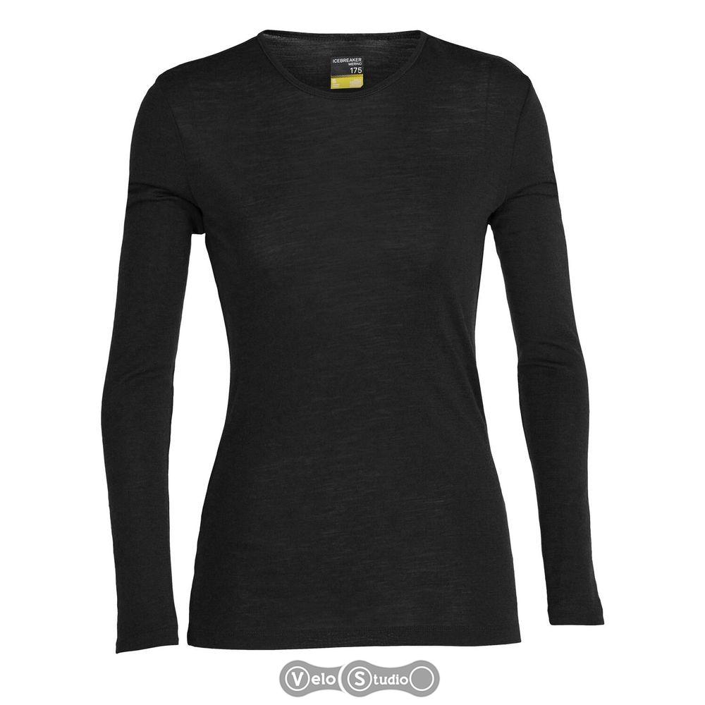 Термофутболка Icebreaker 175 Everyday LS Crewe WMN Black M