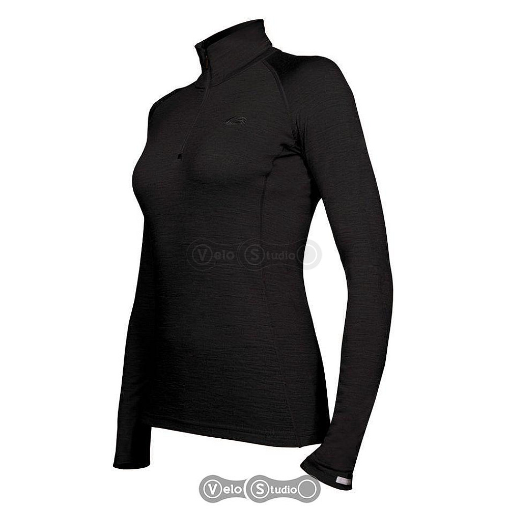 Термофутболка Icebreaker BF 150 LS Atlas Zip WMN black L