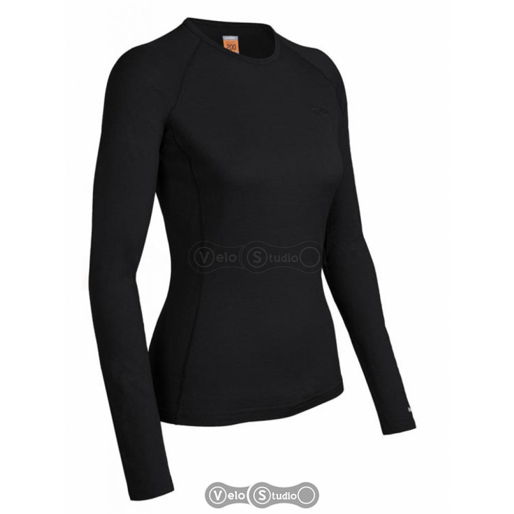 Термофутболка женская Icebreaker BF 200 Oasis Crewe WMN black M
